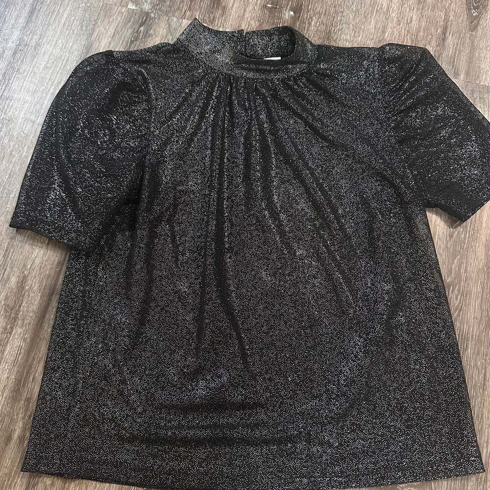 H&M Divided Black Sparkly Top